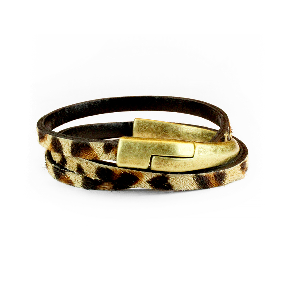 Leopard clearance wrap bracelet