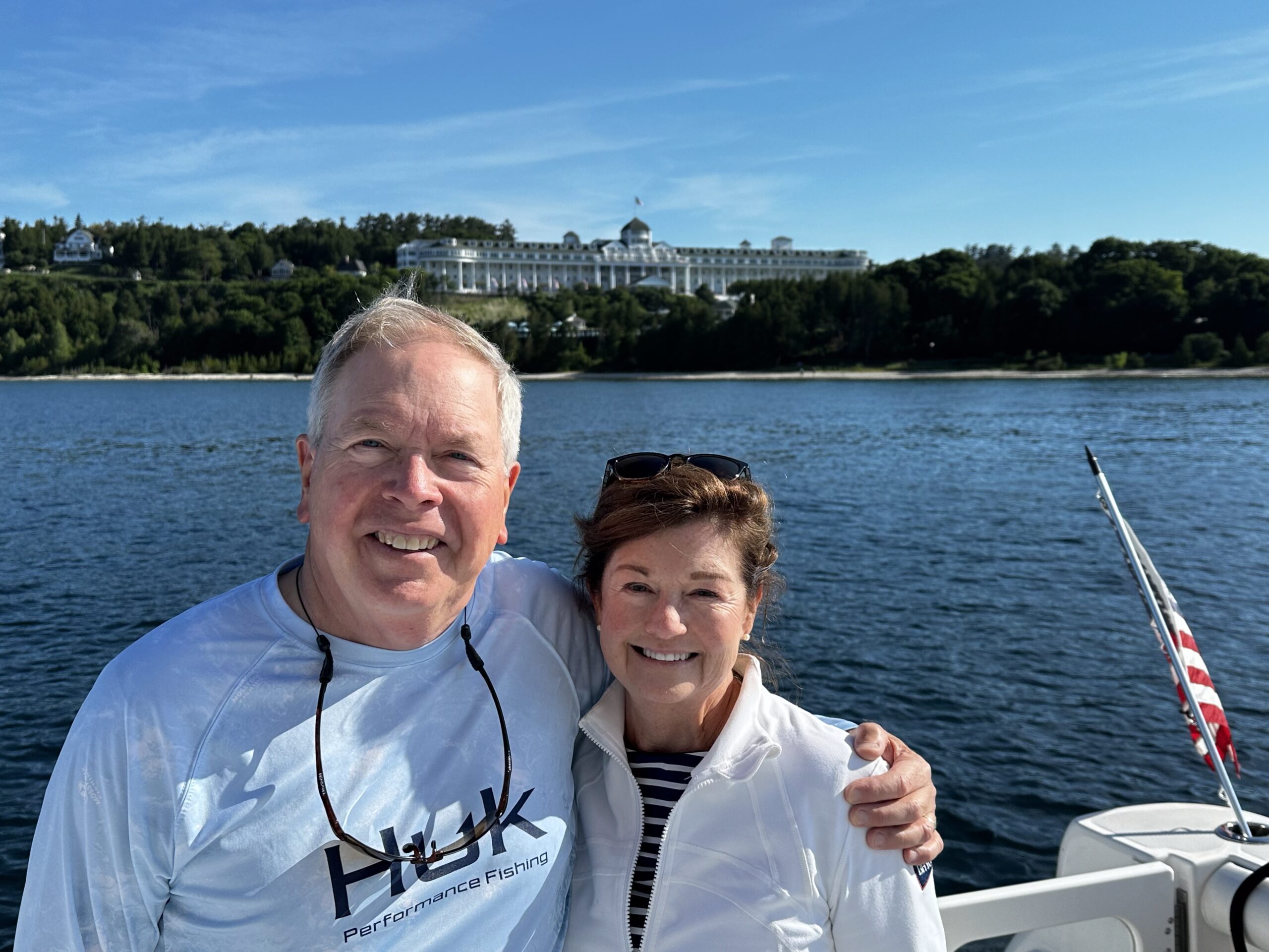 Heidi Geiger on Boat